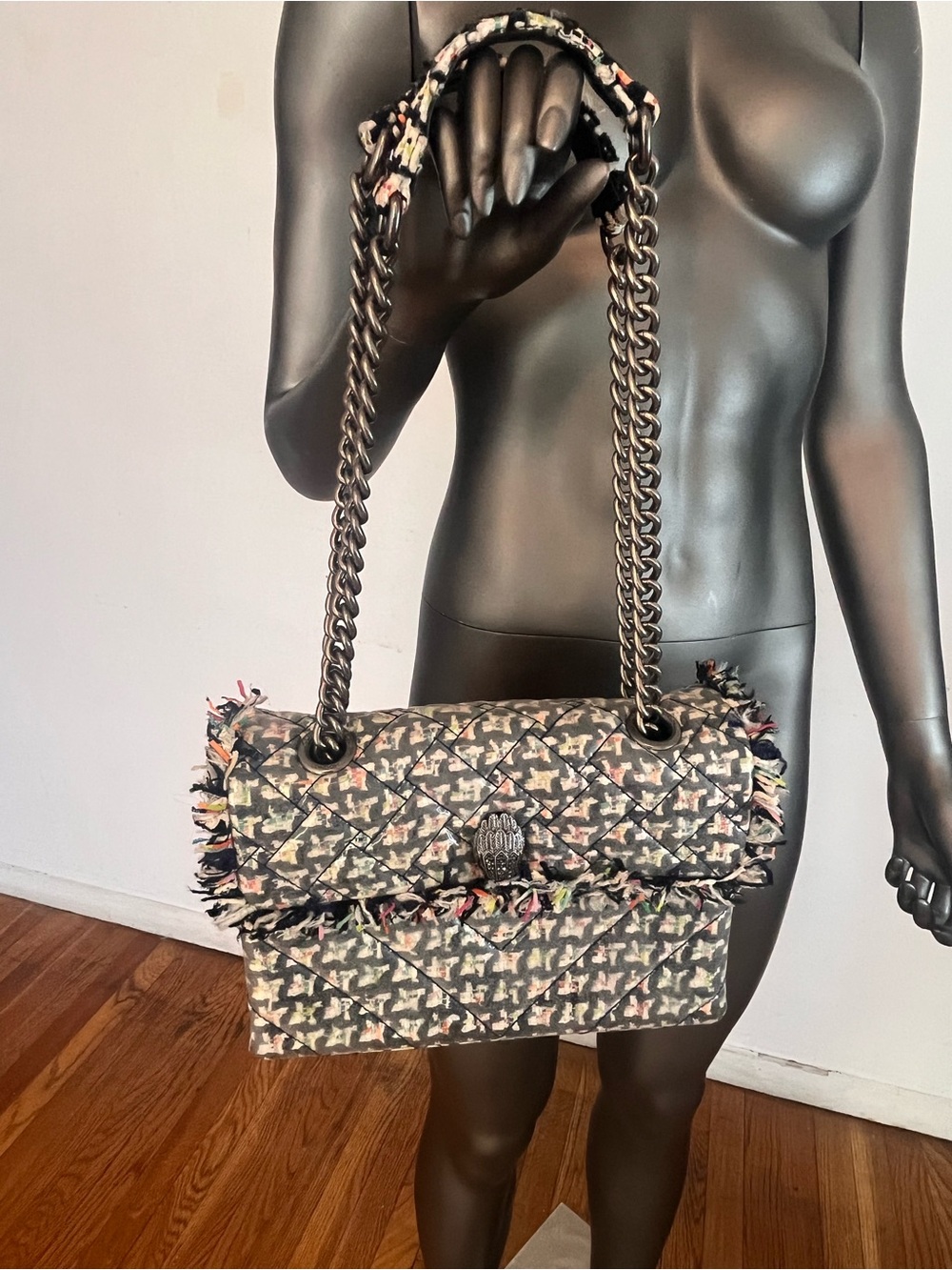 Kurt Geiger Tweed Kensington Shoulder bag
